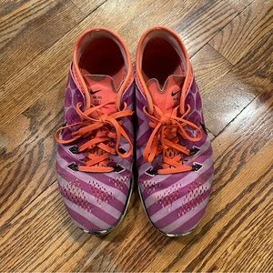 Size 9 - Nike Free 5.0 TR Fit 5 Multicolor: Pink and Peach Used